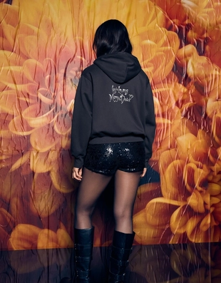 Худи CORPSE BRIDE с принтом на капюшоне- Заказать в России