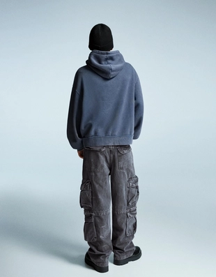 Брюки карго свободного кроя с эффектом потертости- Заказать в России