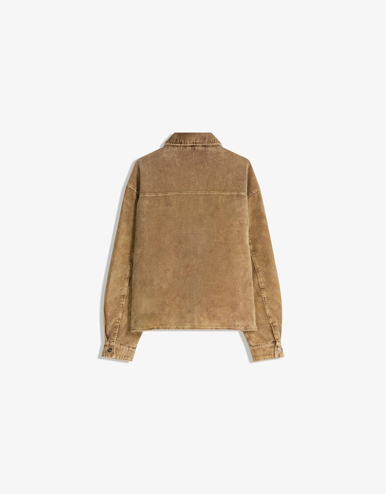 Вельветовая куртка геометрического кроя