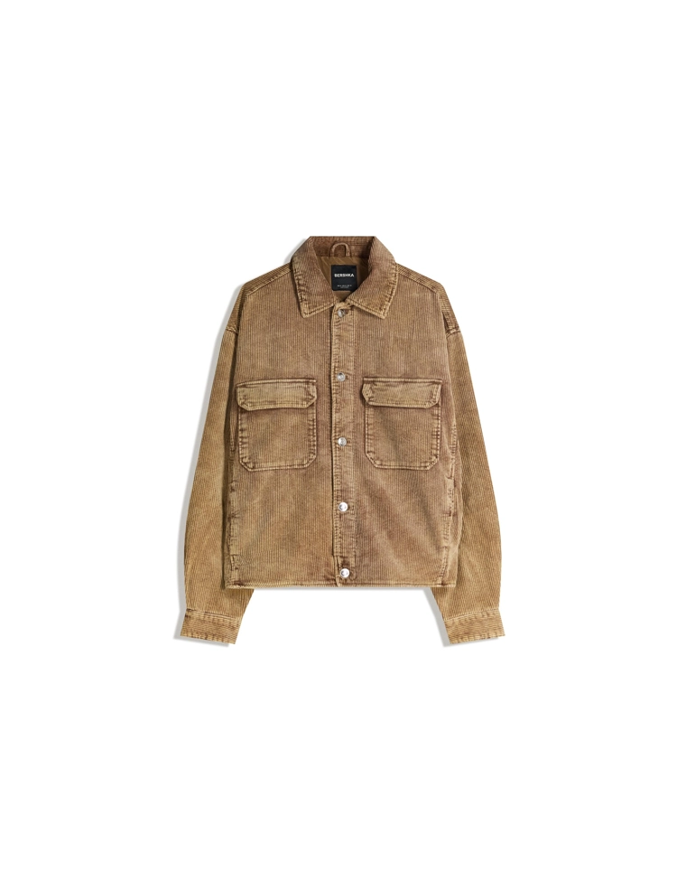 Вельветовая куртка геометрического кроя