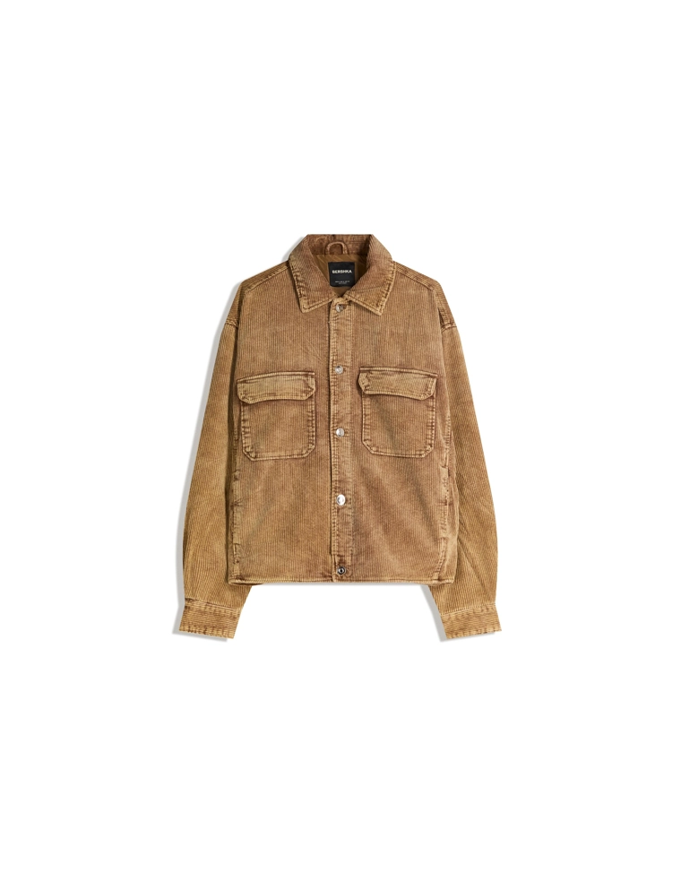 Вельветовая куртка геометрического кроя