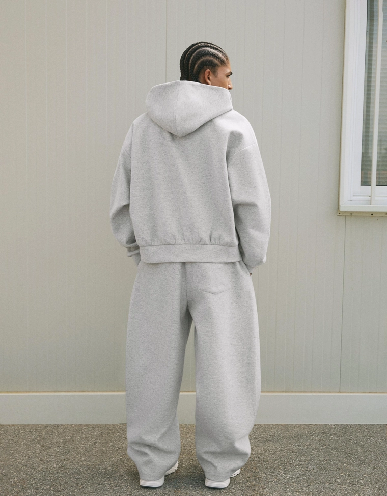 Брюки с рукавами-фонариками, защипами и вставками из ткани