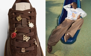 Ретро-кроссовки с шармами- Заказать в России