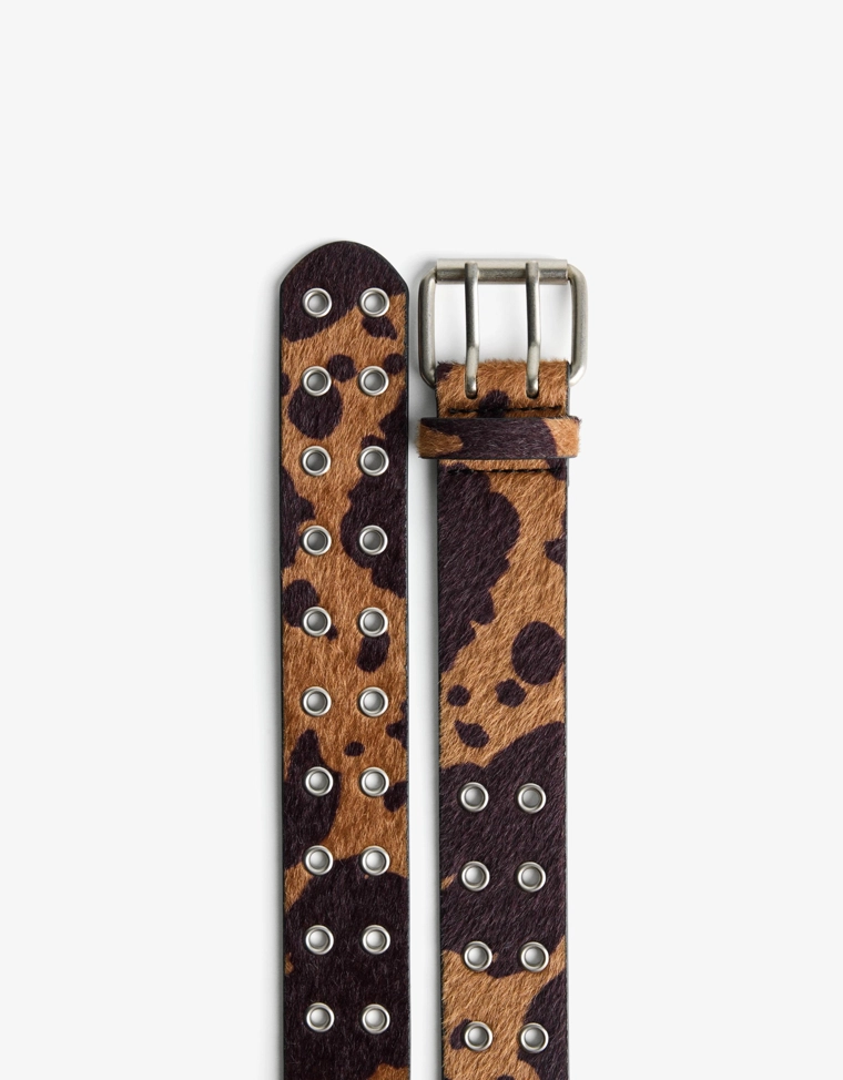 Ремень с анималистическим принтом