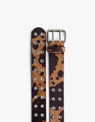 Ремень с анималистическим принтом- Заказать в России