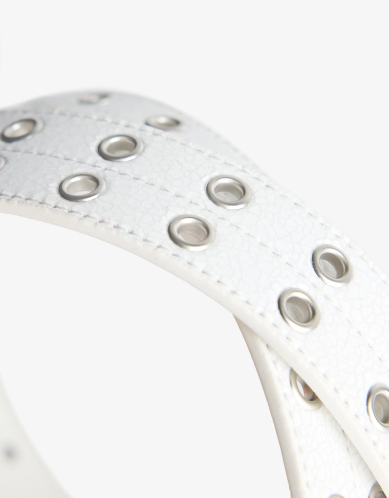 Ремень из искусственной кожи с люверсами