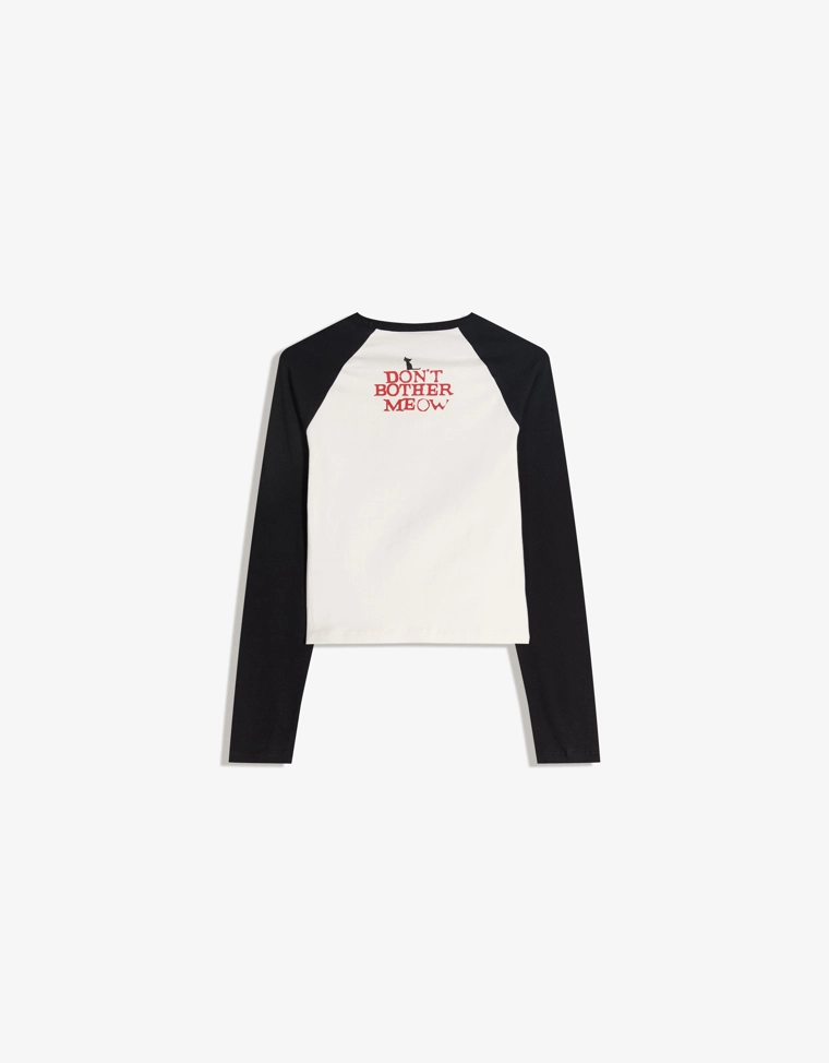 Футболка с длинными рукавами и принтом Emily the Strange