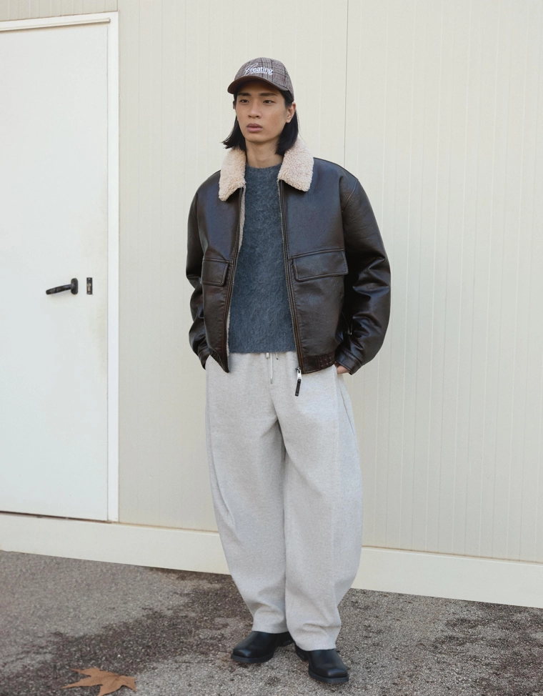 Куртка из искусственной кожи