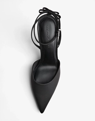 Туфли на каблуке с бантом- Заказать в России