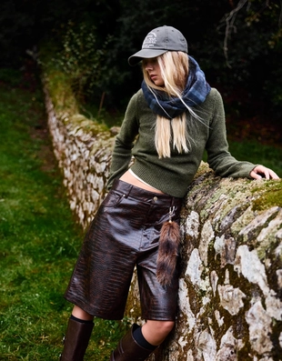 Свитер с круглым вырезом- Заказать в России