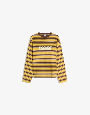 Лонгслив с принтом в стиле ретро- Заказать в России