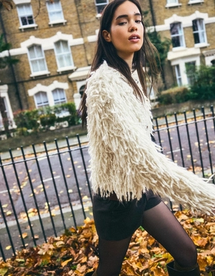 Кардиган с бахромой- Заказать в России