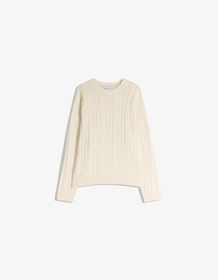 Свитер с узором «косы»- Заказать в России