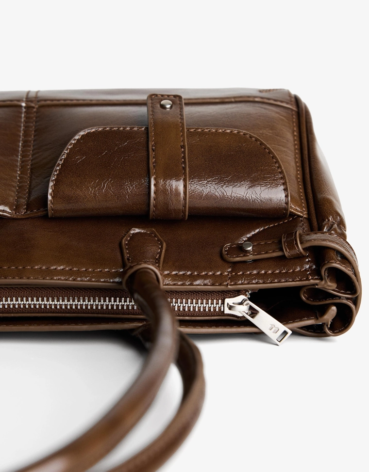 Сумка на плечо с карманами