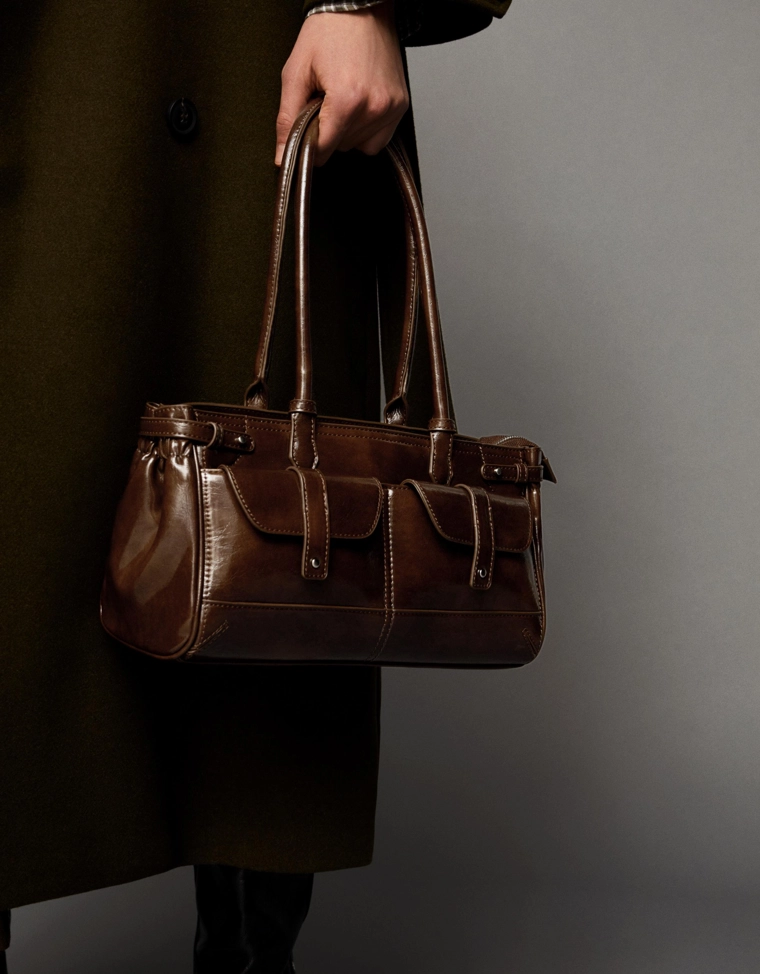 Сумка на плечо с карманами