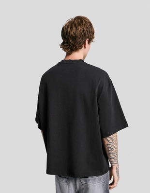 Футболка из мягкой ткани с короткими рукавами- Заказать в России