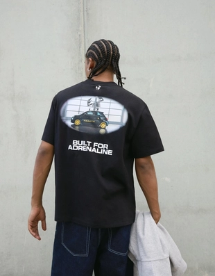 Футболка RACING ABARTH с короткими рукавами и принтом- Заказать в России