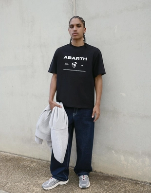 Футболка RACING ABARTH с короткими рукавами и принтом- Заказать в России