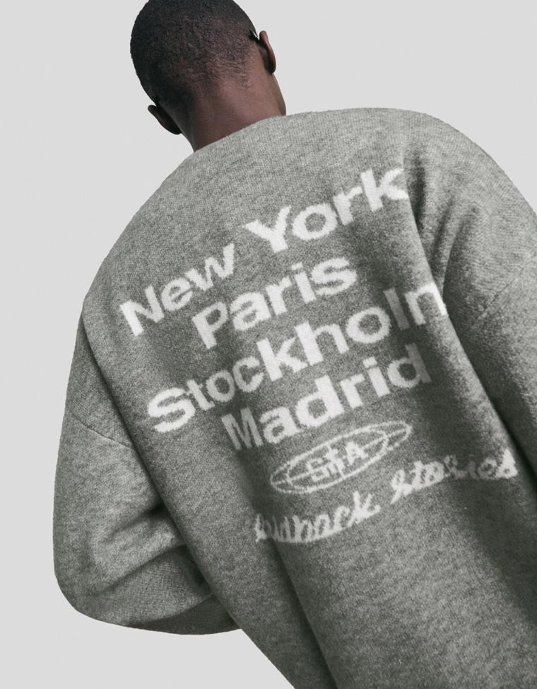 Жаккардовый свитер с вышивкой