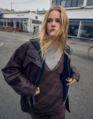 Шифоновое платье миди с кружевом- Заказать в России