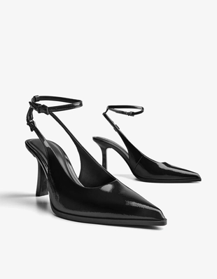HEELED SLINGBACK STRAP SHOES- Заказать в России