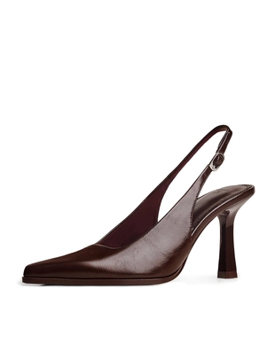 Туфли без задников на высоком каблуке- Заказать в России