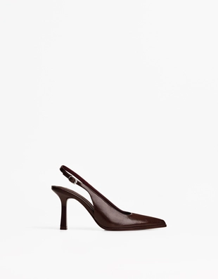 Туфли без задников на высоком каблуке- Заказать в России