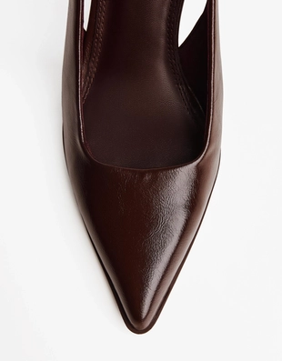 Туфли без задников на высоком каблуке- Заказать в России