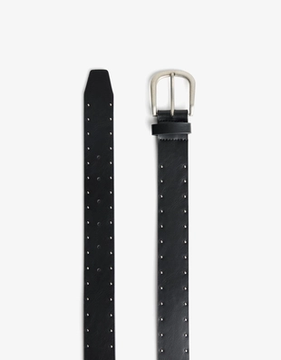 Ремень из искусственной кожи с заклепками- Заказать в России