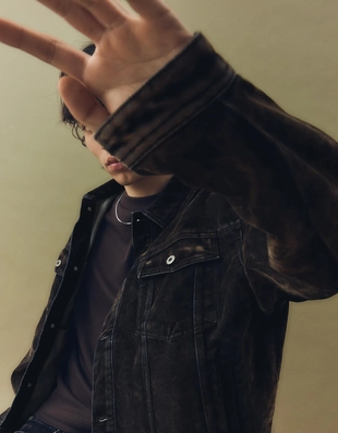 Джинсовая куртка свободного кроя- Заказать в России