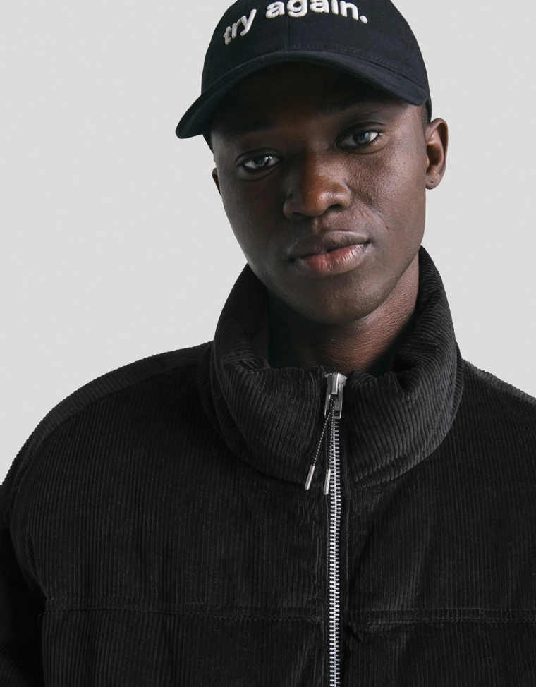 Вельветовый пуховик