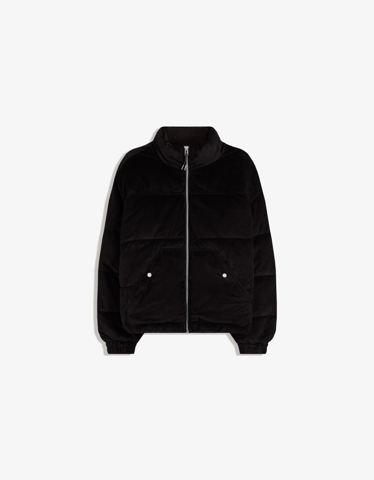 Вельветовый пуховик