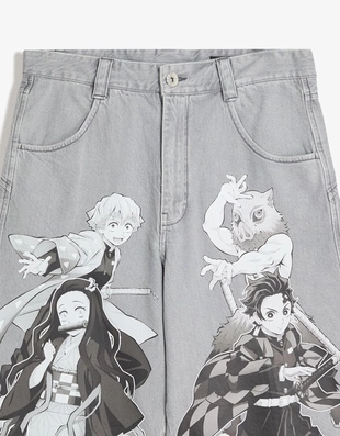 Шорты-бермуды с принтом DEMON SLAYER- Заказать в России