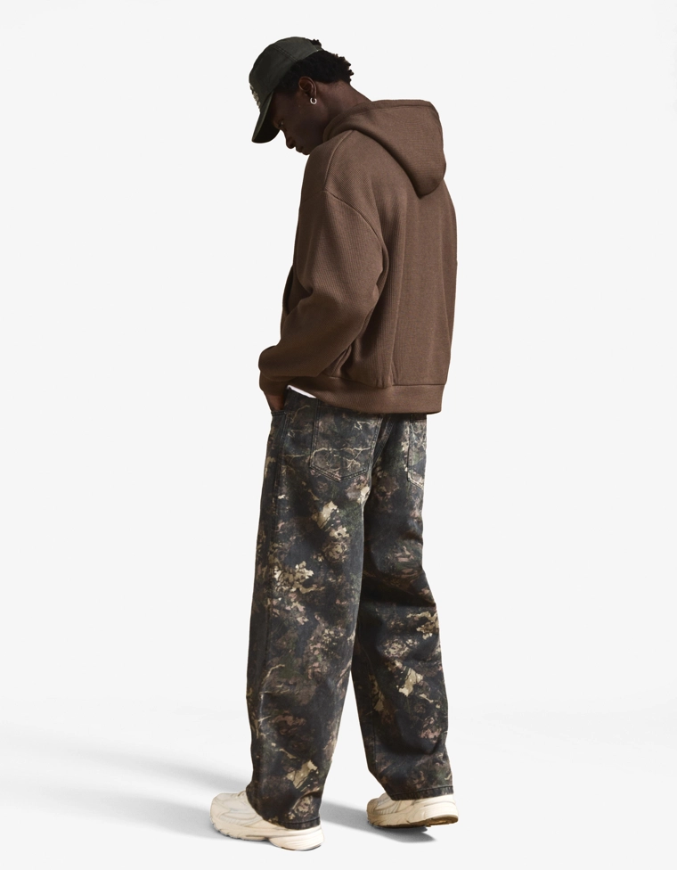 Брюки свободного кроя с принтом