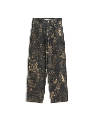 Брюки свободного кроя с принтом- Заказать в России