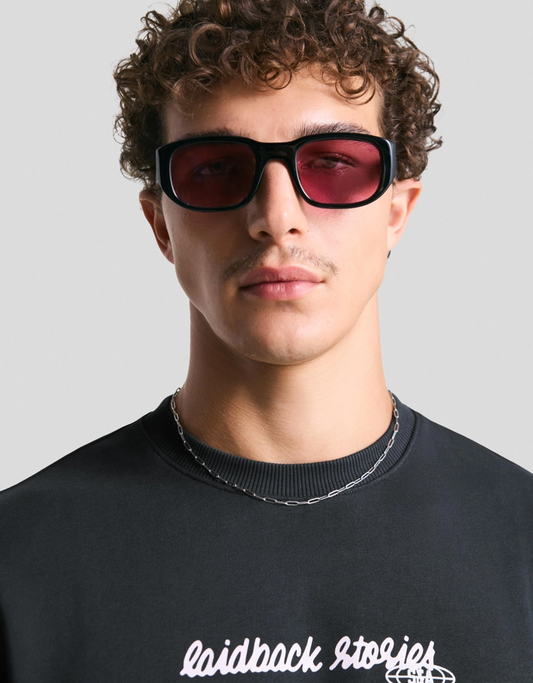 Футболка из мягкой ткани с короткими рукавами и принтом