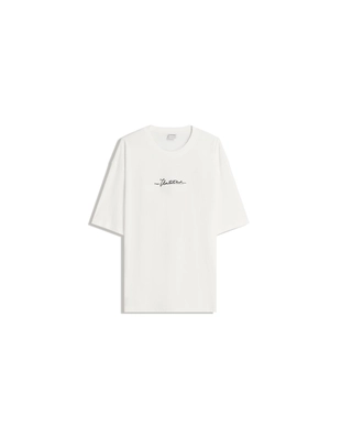 White | 8066/154/250 - Bershka Футболка с короткими рукавами и принтом