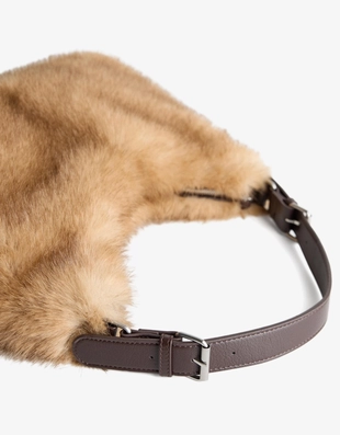 Сумка на плечо из искусственного меха- Заказать в России