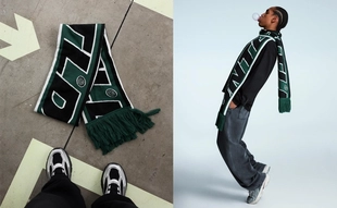 Спортивный шарф с принтом- Заказать в России