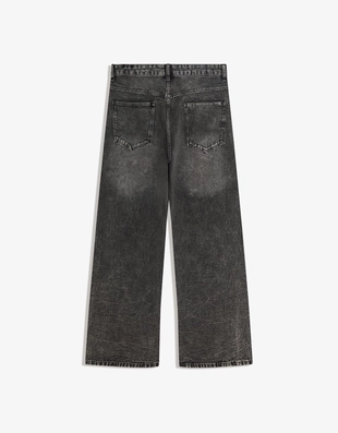 Dark grey | 5437/710/829 - Bershka Расклешенные брюки с заклепками