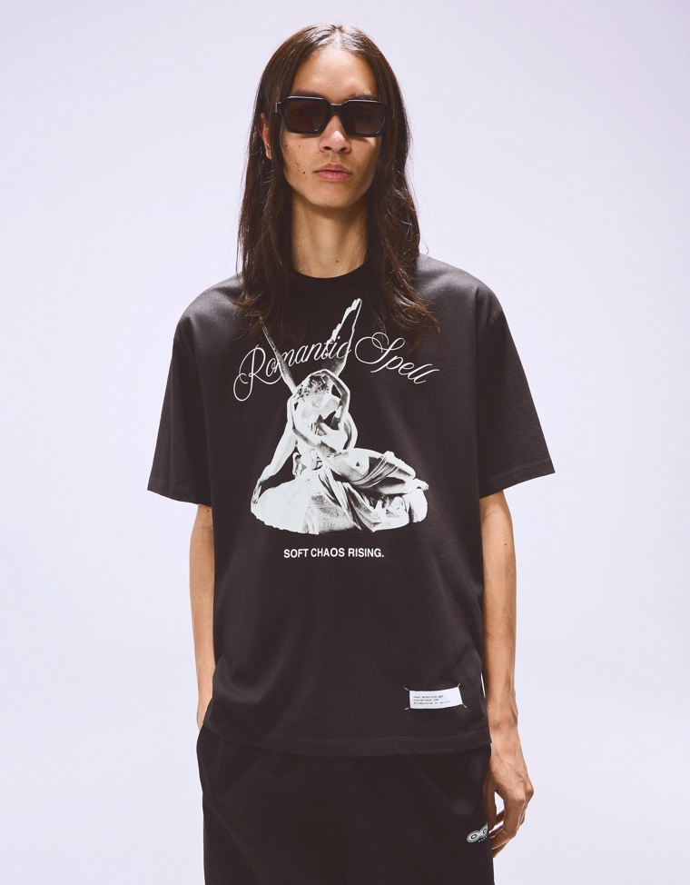 Футболка с короткими рукавами и принтом «Амур и Психея»