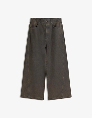 Брюки очень свободного кроя с вощеным покрытием- Заказать в России