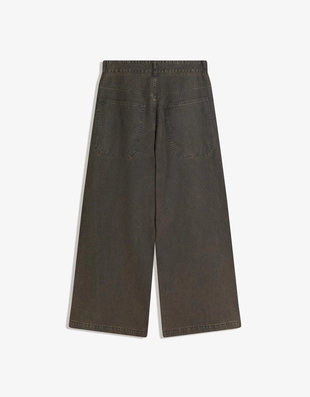 Брюки очень свободного кроя с вощеным покрытием- Заказать в России