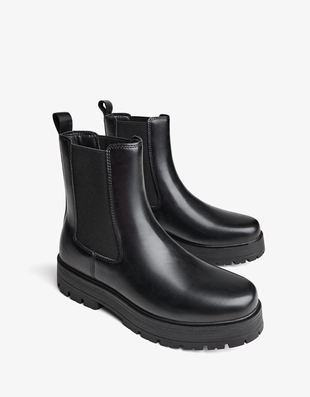 Ботинки с эластичной вставкой- Заказать в России