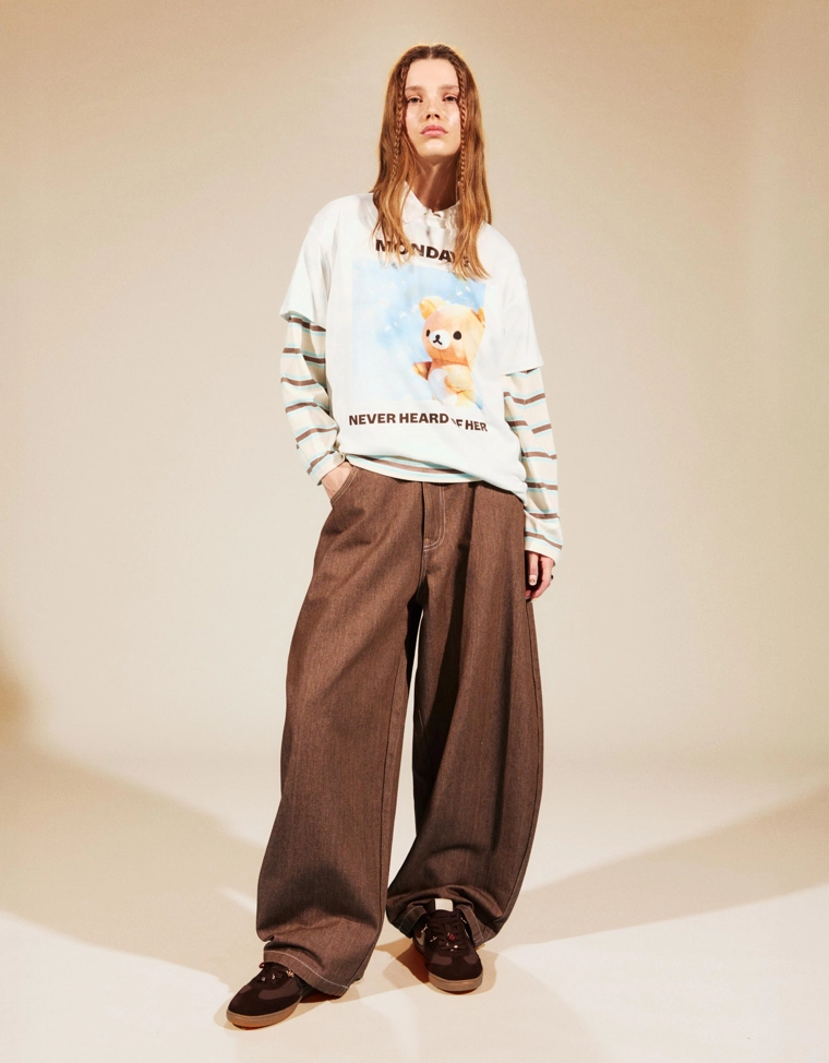 Футболка Rilakkuma с короткими рукавами и принтом