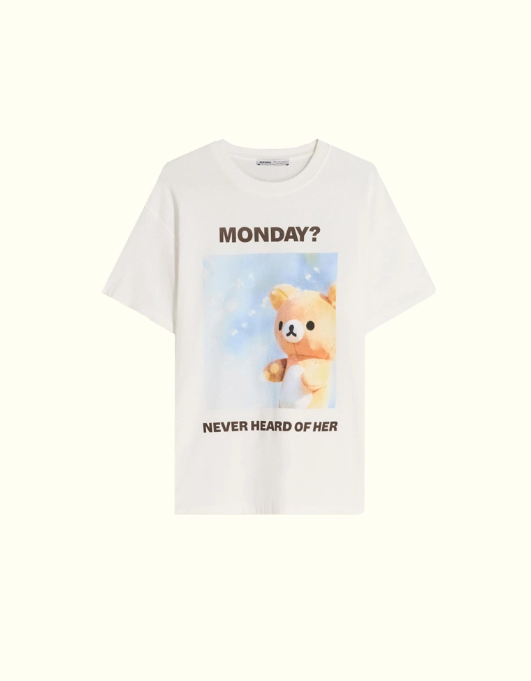 Футболка Rilakkuma с короткими рукавами и принтом