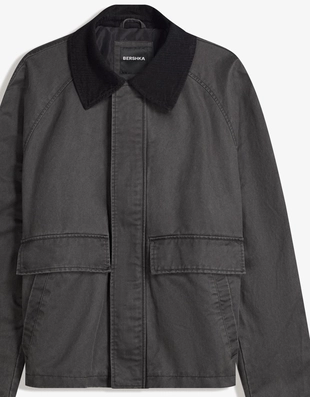 Black | 6791/073/800 - Bershka Куртка с вощеным покрытием