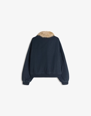 Купить Bershka Куртка с воротником из искусственного меха