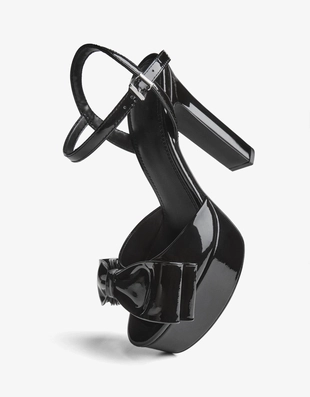 Туфли на каблуке с бантом- Заказать в России