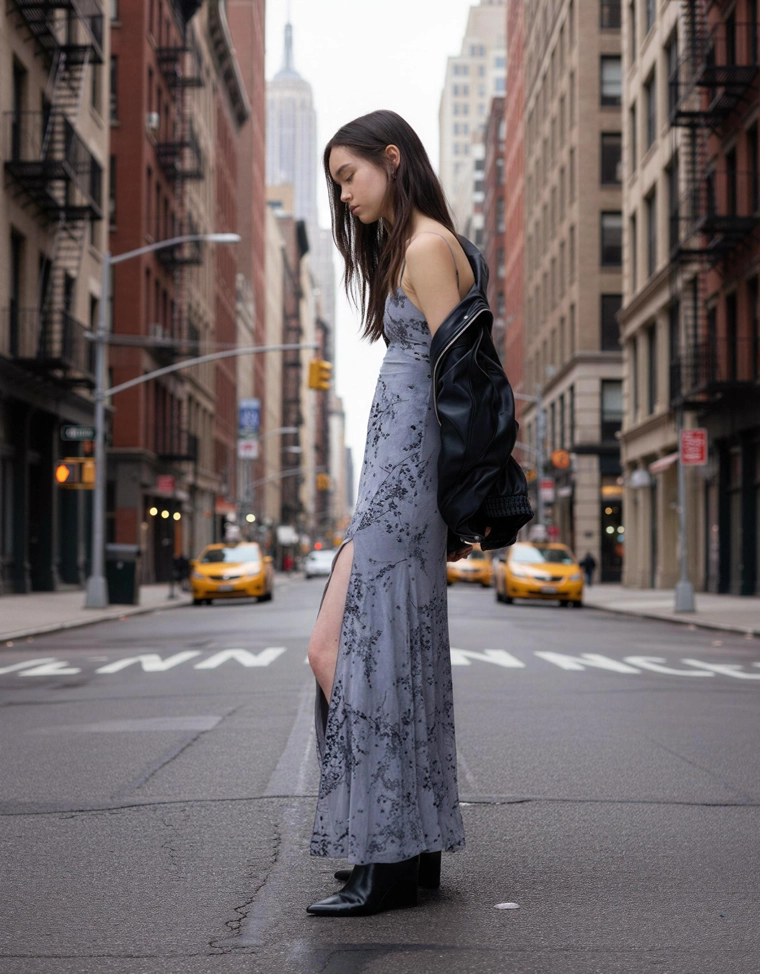 Платье миди на бретелях из полупрозрачной ткани